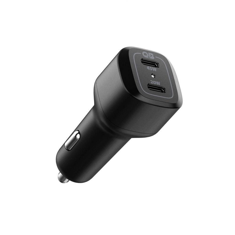 

Автомобильное зарядное устройство Spigen PC2000 PowerArc 2-Port Car Charger PD65W/QC3.0 Black