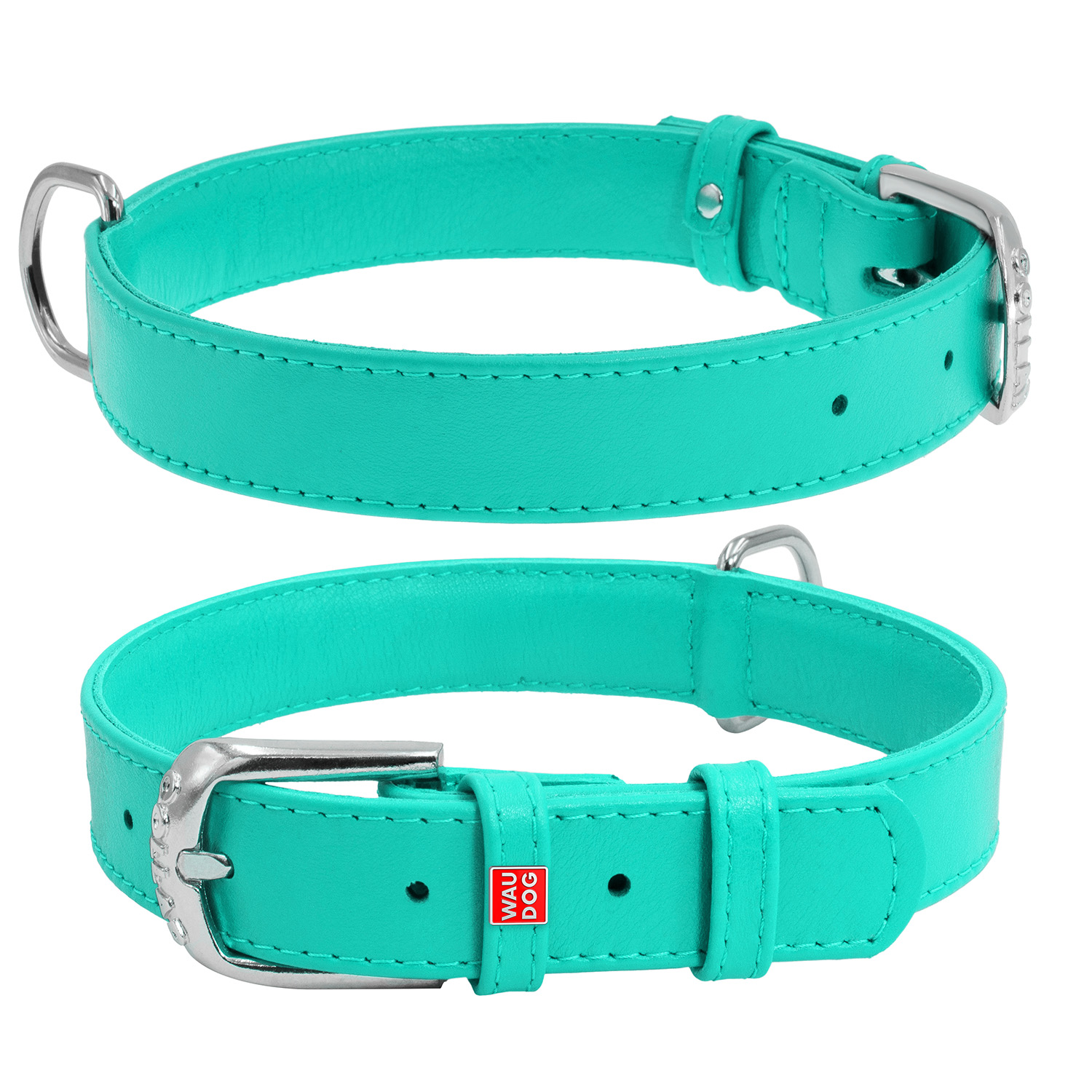 

Ошейник WAUDOG Glamour без украшений 30-39 см 20 мм Ментоловый (329313)