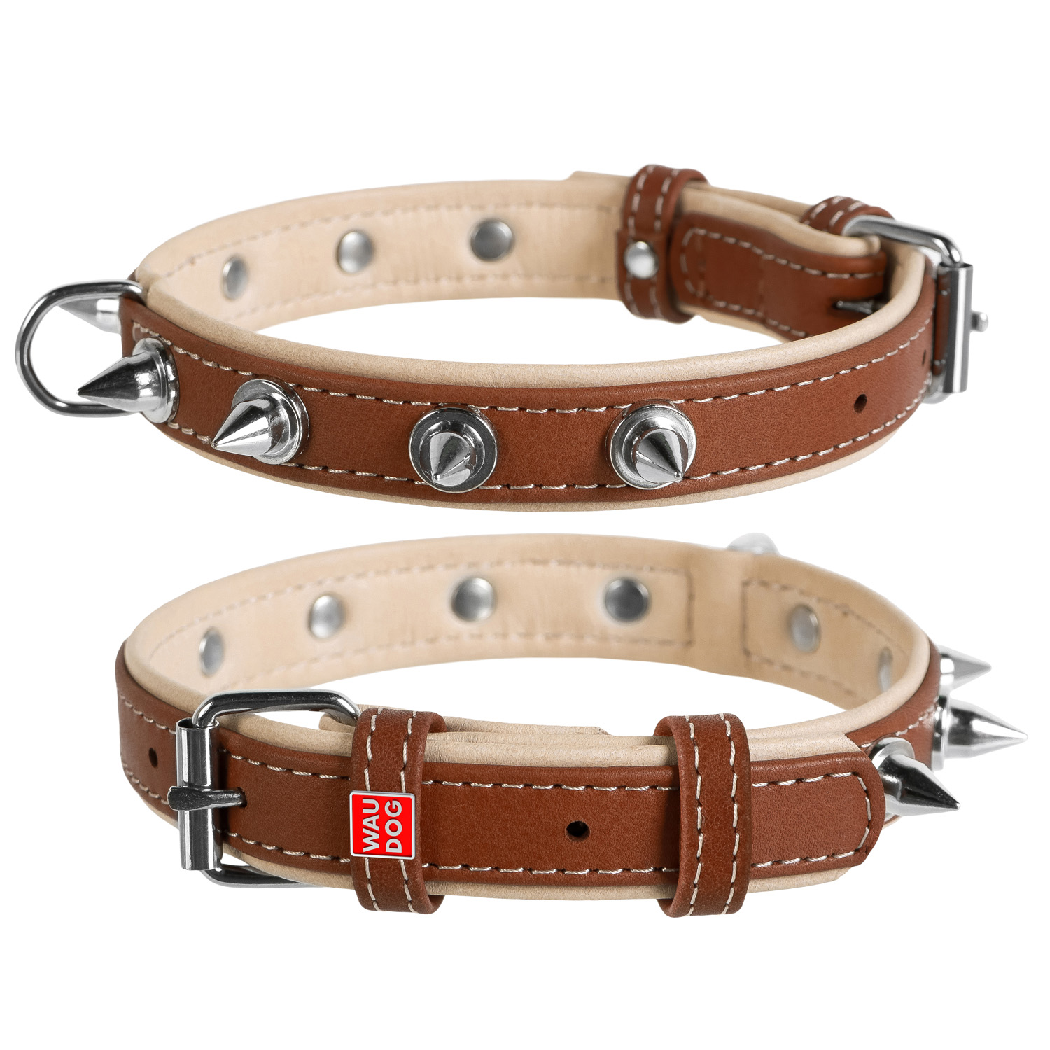 

Ошейник WAUDOG Soft с шипами, коричневый верх 46-60 см 35 мм Коричневый (7213)