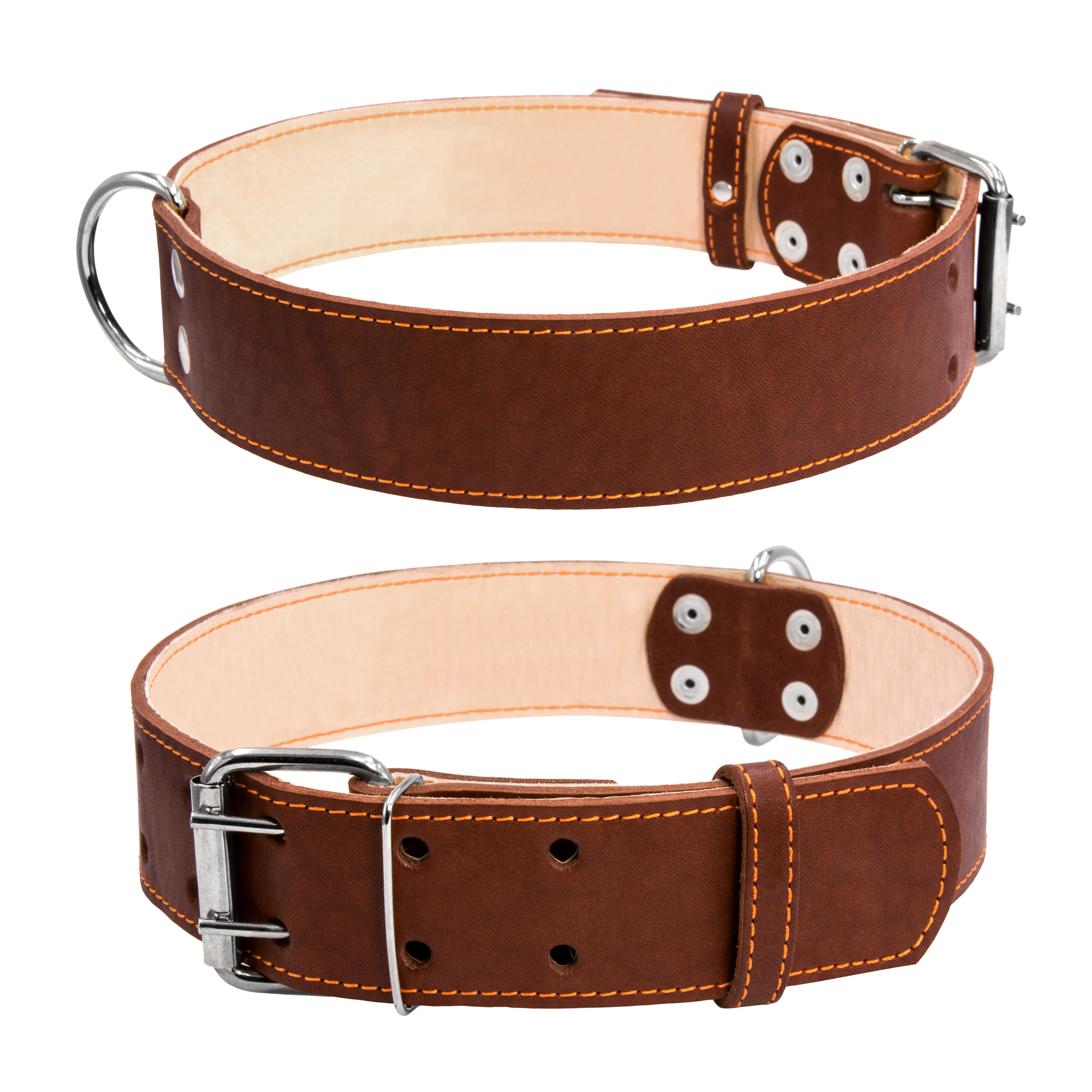 

Ошейник двойной Collar 57-69 см 45 мм Коричневый (03596)