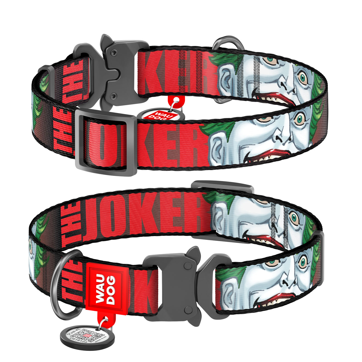 

Ошейник WAUDOG Nylon с QR паспортом, рисунок "Супергерой" металлическая пряжка-фастекс 35-58 см 25 мм Разноцветный (0026-2008)
