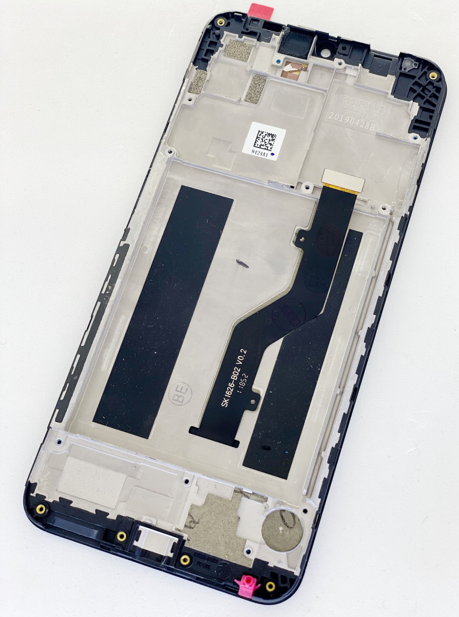 

Дисплей (экран) для ZTE V10 Vita Blade + тачскрин, черный, с передней панелью High Copy