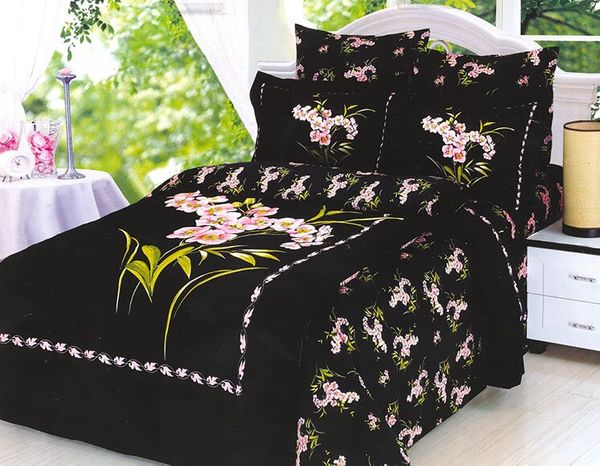 

Постельное белье Le Vele BUKET BLACK полуторное