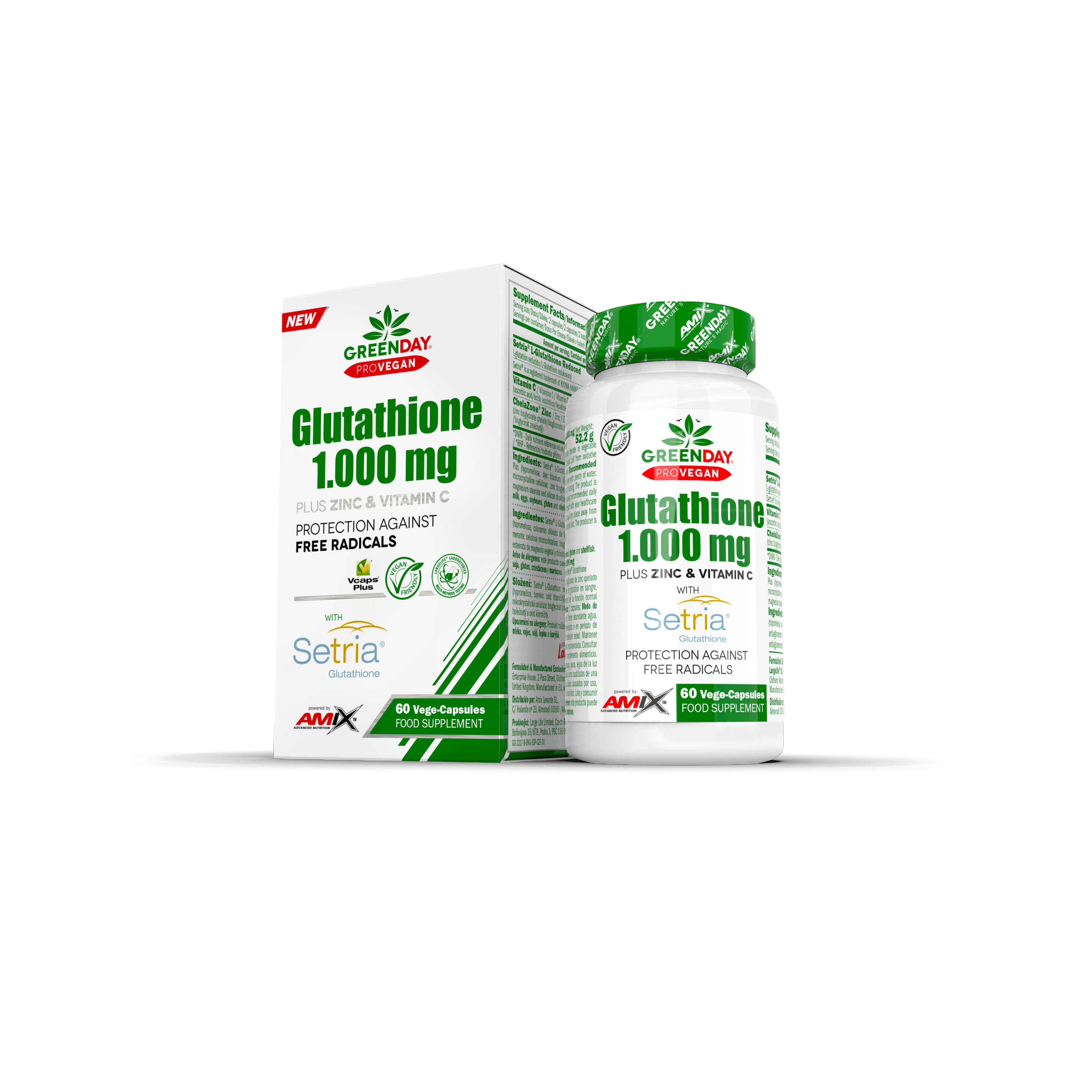 

Аминокислоты Amix Nutrition Setria® Глутатион 1000 mg 60 кап.