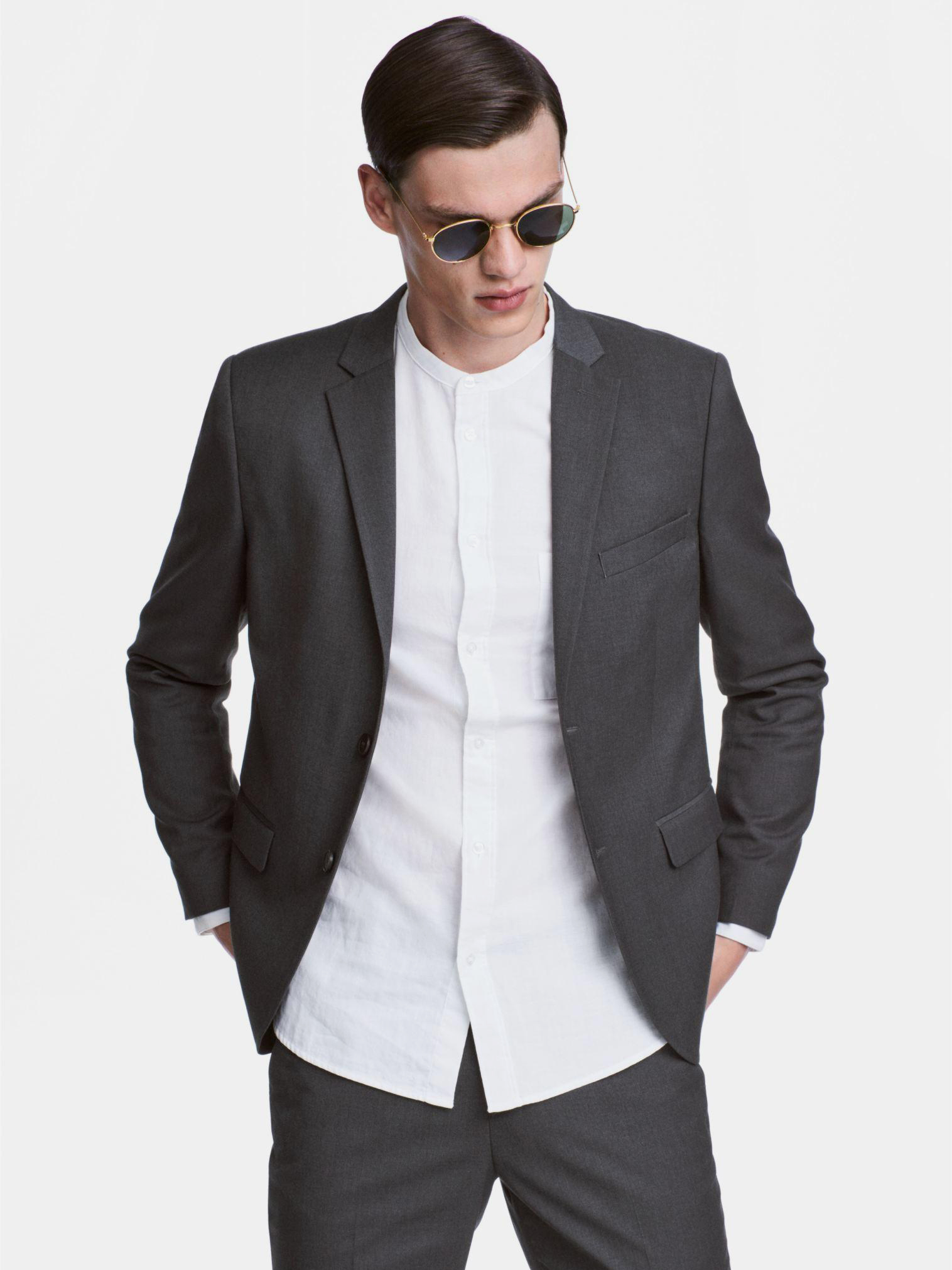 

Пиджак H&M XAZ107510HEXL  Темно-серый, Пиджак H&M XAZ107510HEXL 46 Темно-серый