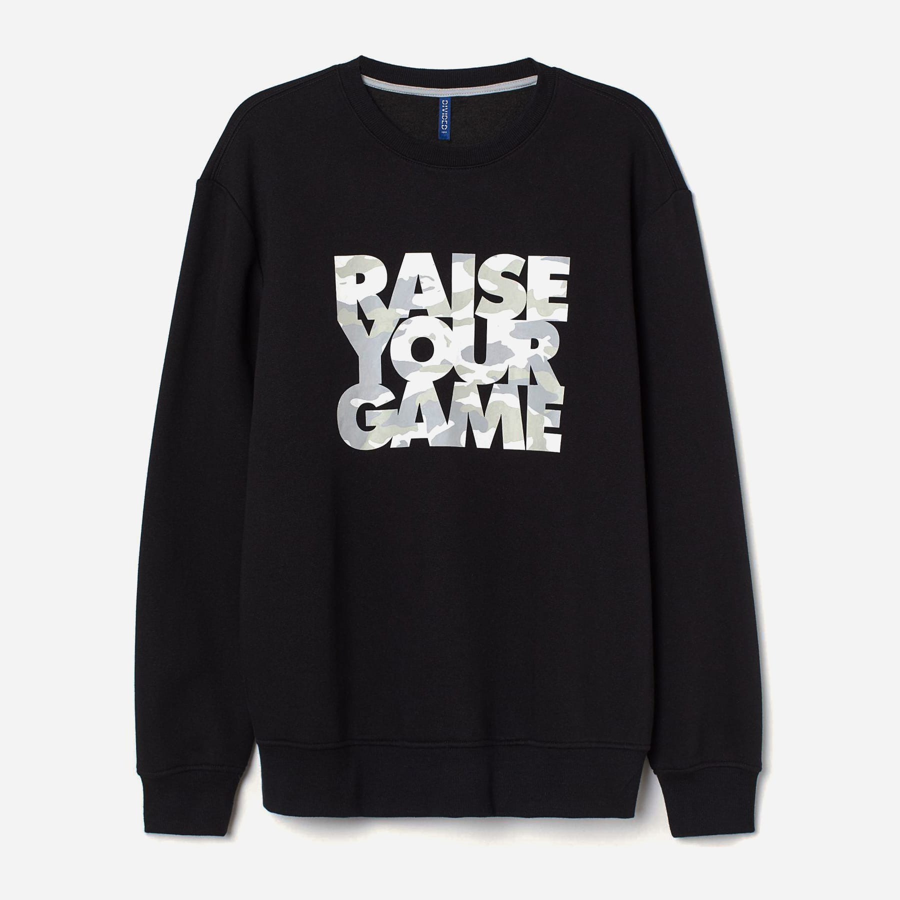 

Свитшот H&M Divided XAZ275844RJBO M Черный с принтом/Белый