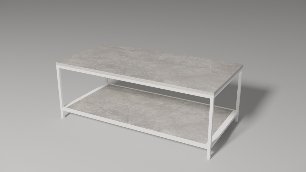 

Дизайнерский журнальный стол ДСП Бетон Белый в стиле Лофт Loft Design RVL003-3 ()