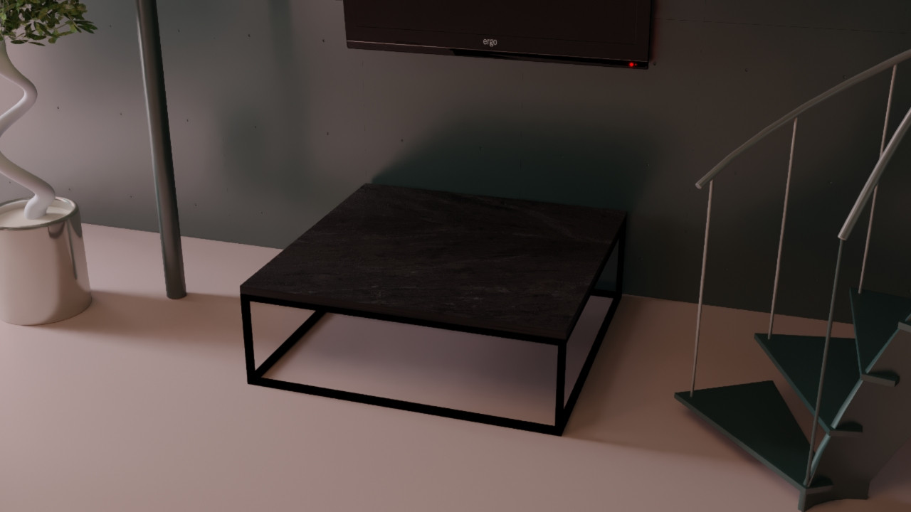 

Дизайнерский журнальный стол ДСП Неро Черный в стиле Лофт Loft Design RVL001-36 ()
