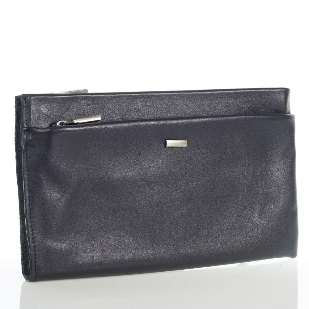 

Барсетка кожаная VESSON Генри, черная (4362-1)