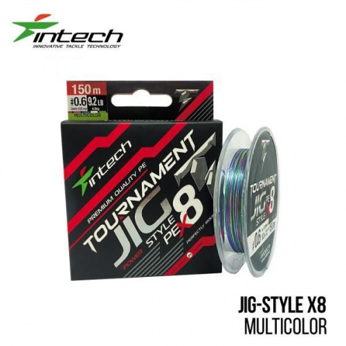 

Шнур Intech Tournament Jig Style PE X8 Multicolor 150m 0.12mm 4.2kg