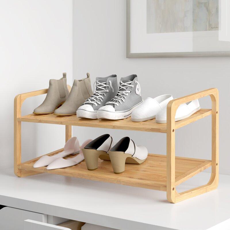 

Полка для обуви Louvered 2-ярусная 8 пар обуви вместимость - Little Room Baby House (WFR-137425)
