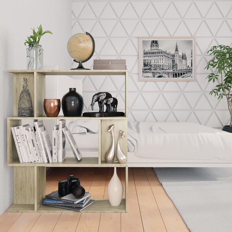 

Геометрический книжный шкаф-полка Flagstone Chipboard (WFR-100570)