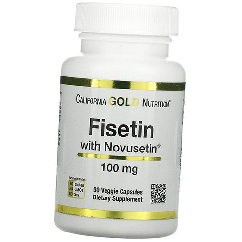 

Физетин, Fisetin with Novusetin, California Gold Nutrition 30вегкапс (71427006)