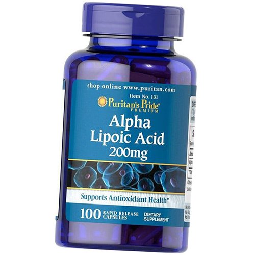 

Альфа Липоевая кислота, Alpha Lipoic Acid 200, Puritan's Pride 100капс (70367028)