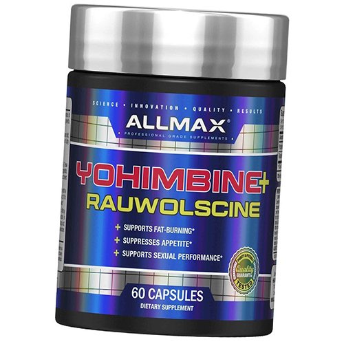

Йохимбин Гидрохлорид и Раувольсцин, Yohimbine +, Allmax Nutrition 60капс (08134006)