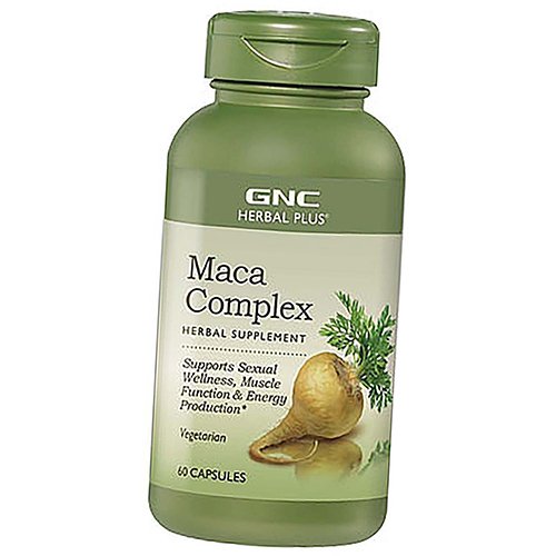 

Экстракт Корня Мака, Herbal Plus Maca Complex, GNC 60капс (71120034)