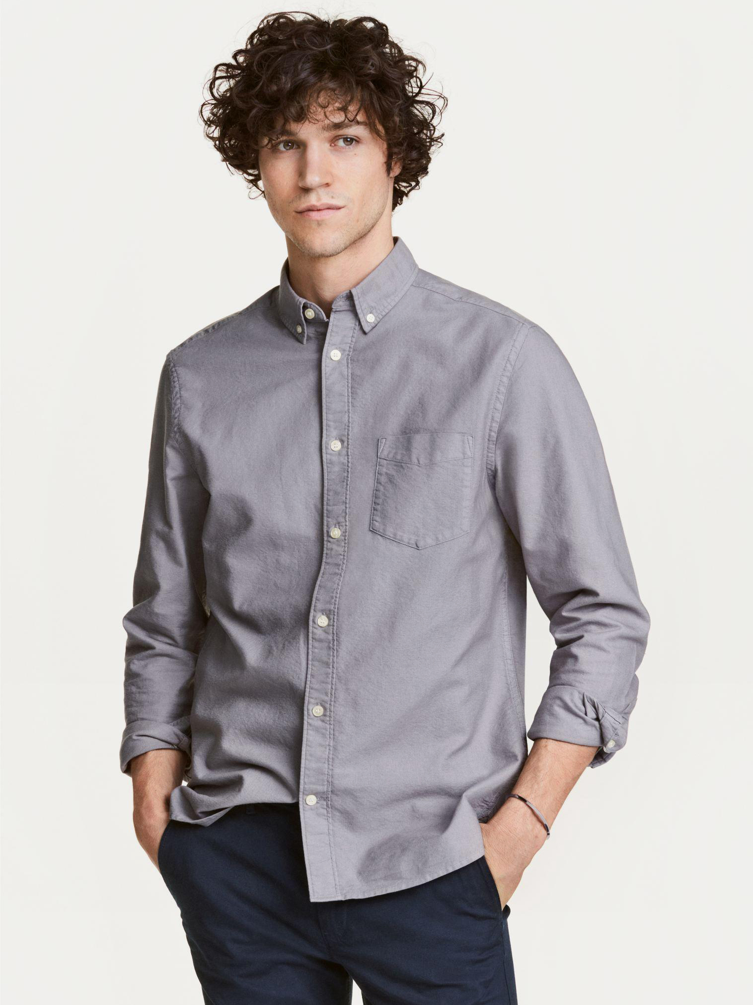 

Рубашка H&M L.O.G.G. XAZ150820WZFI  Светло-серая, Рубашка H&M L.O.G.G. XAZ150820WZFI XS Светло-серая