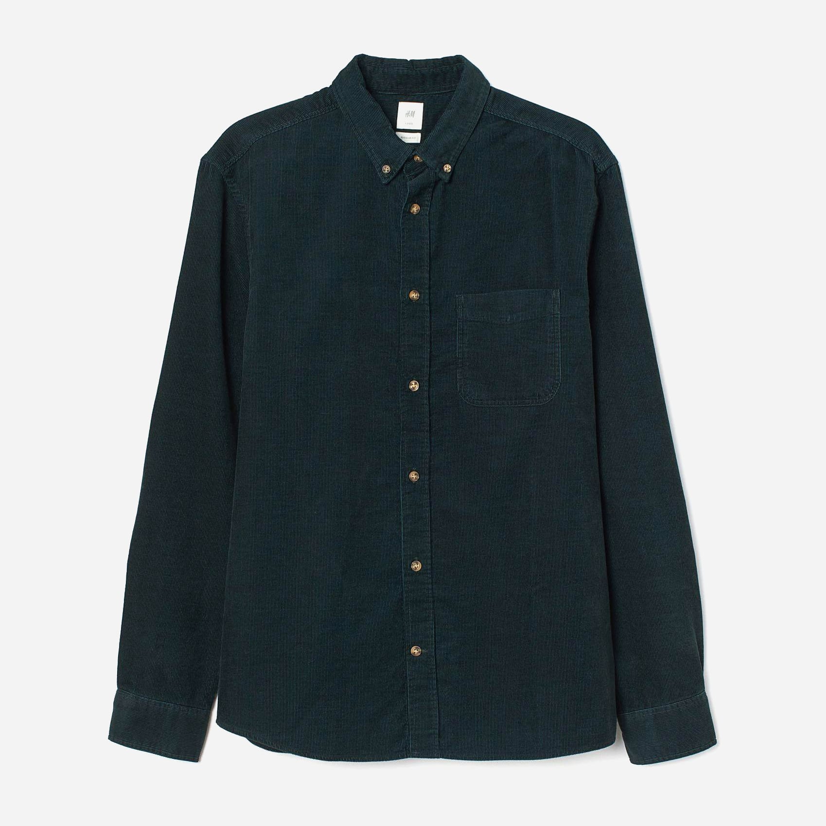 

Рубашка H& L.O.G.G. XAZ245622AESY  Темно-зеленая, Рубашка H&M L.O.G.G. XAZ245622AESY M Темно-зеленая
