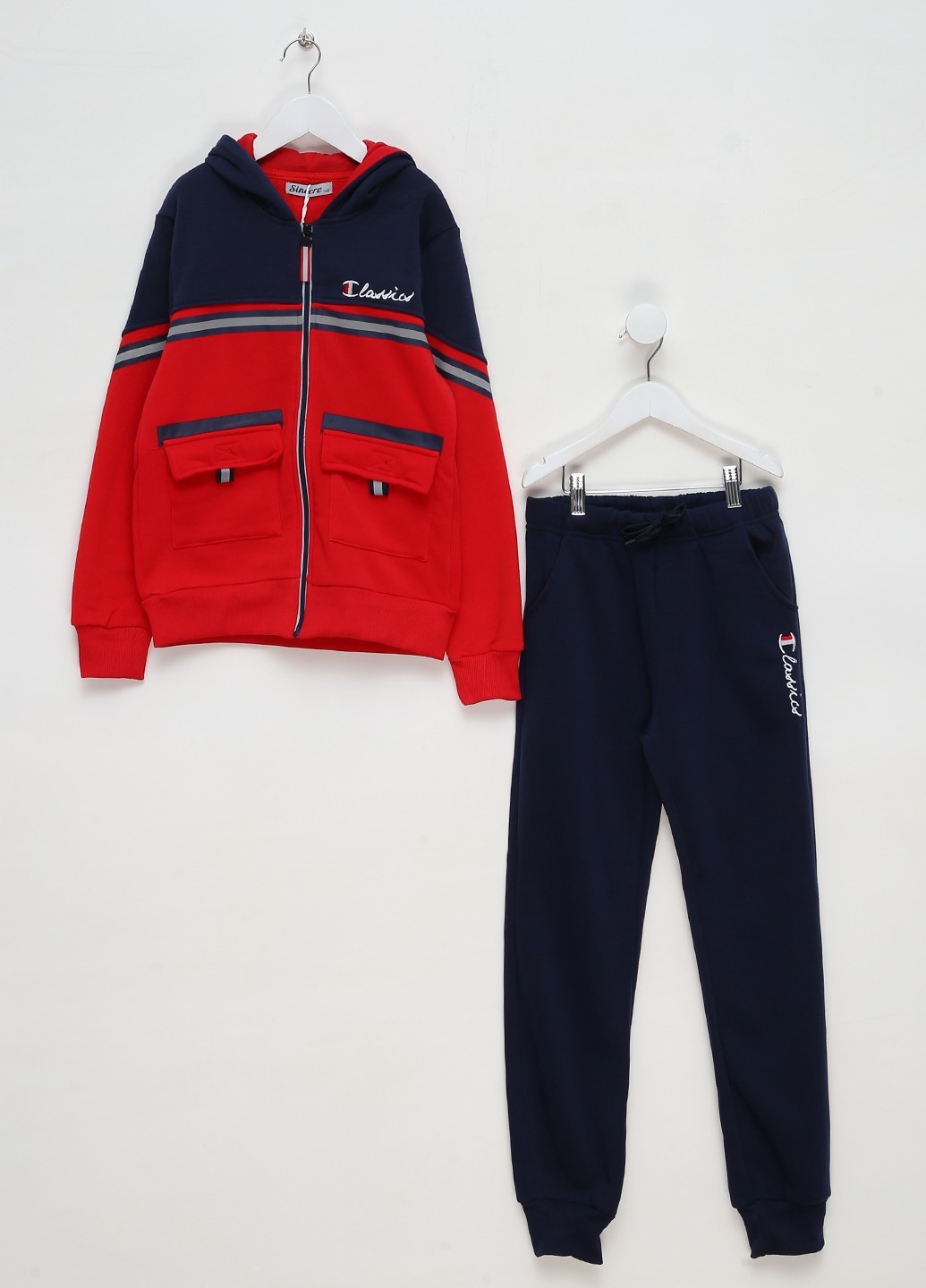 

Спортивный костюм для мальчика утепленный Sincere Sn0153 146-152 Темно-синий/красный