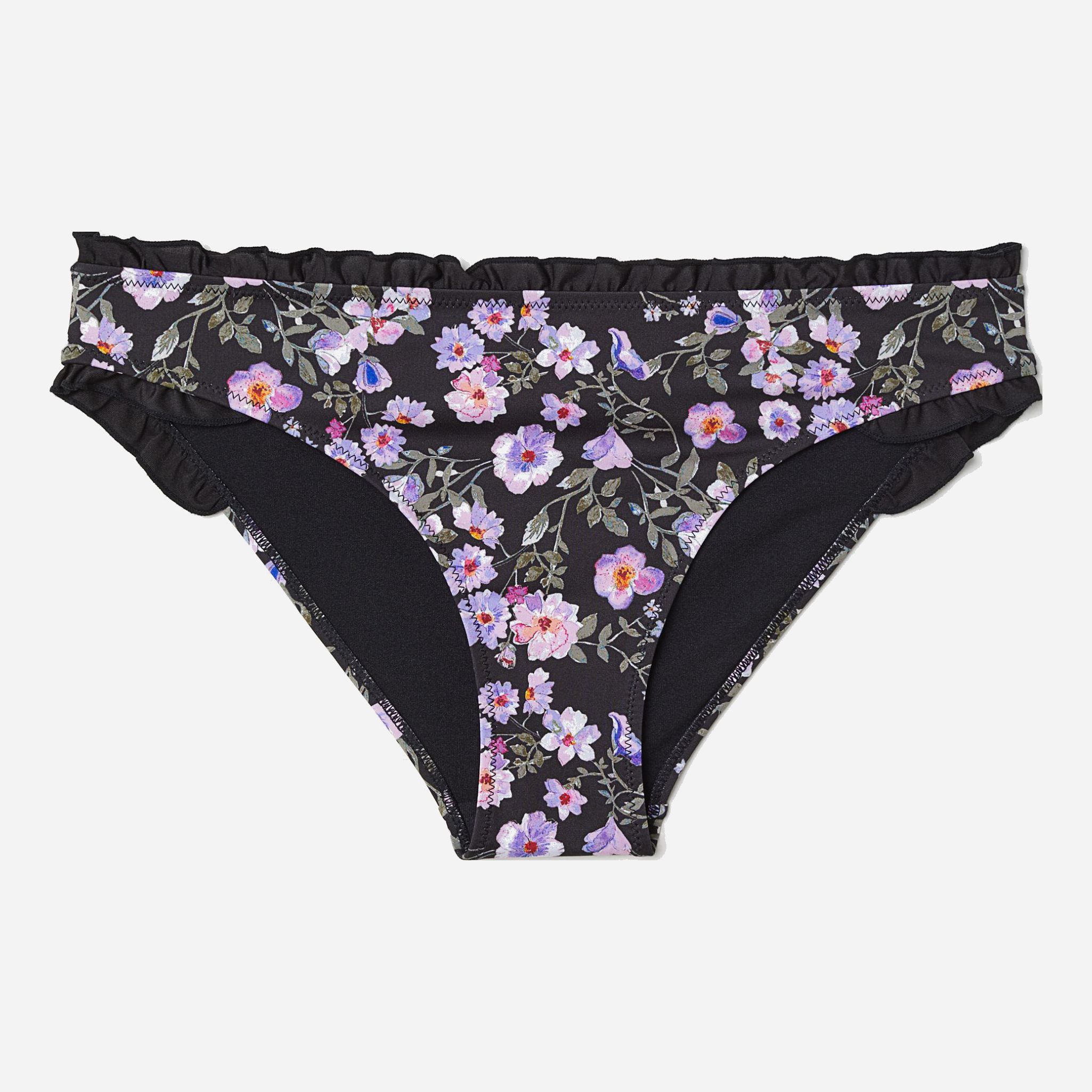 

Нижняя часть купальника H&M 6102477 40 Черная/Цветы