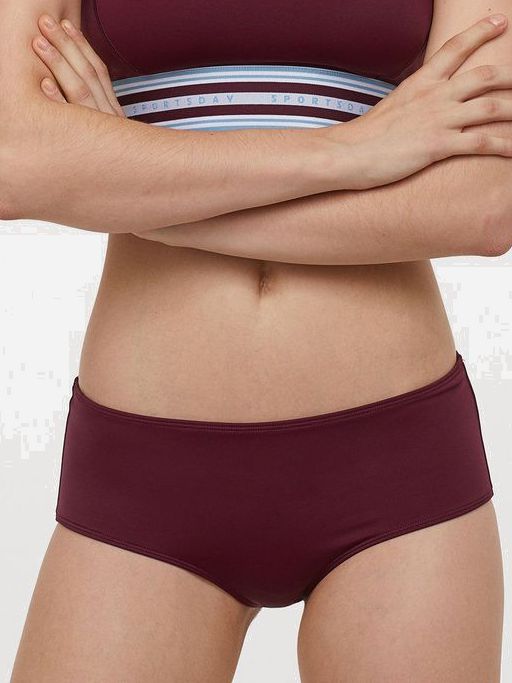 

Нижняя часть купальника H&M 04-0747786-004  Бордовая, Нижняя часть купальника H&M 04-0747786-004 L Бордовая