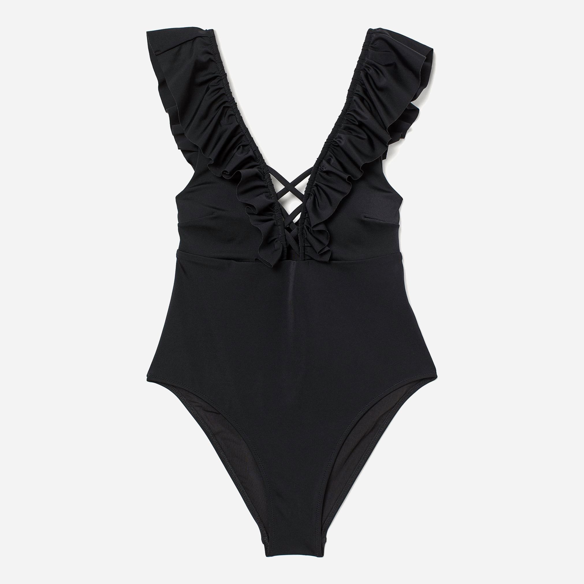 

Слитный купальник женский H&M 312-8323091 40 Черный