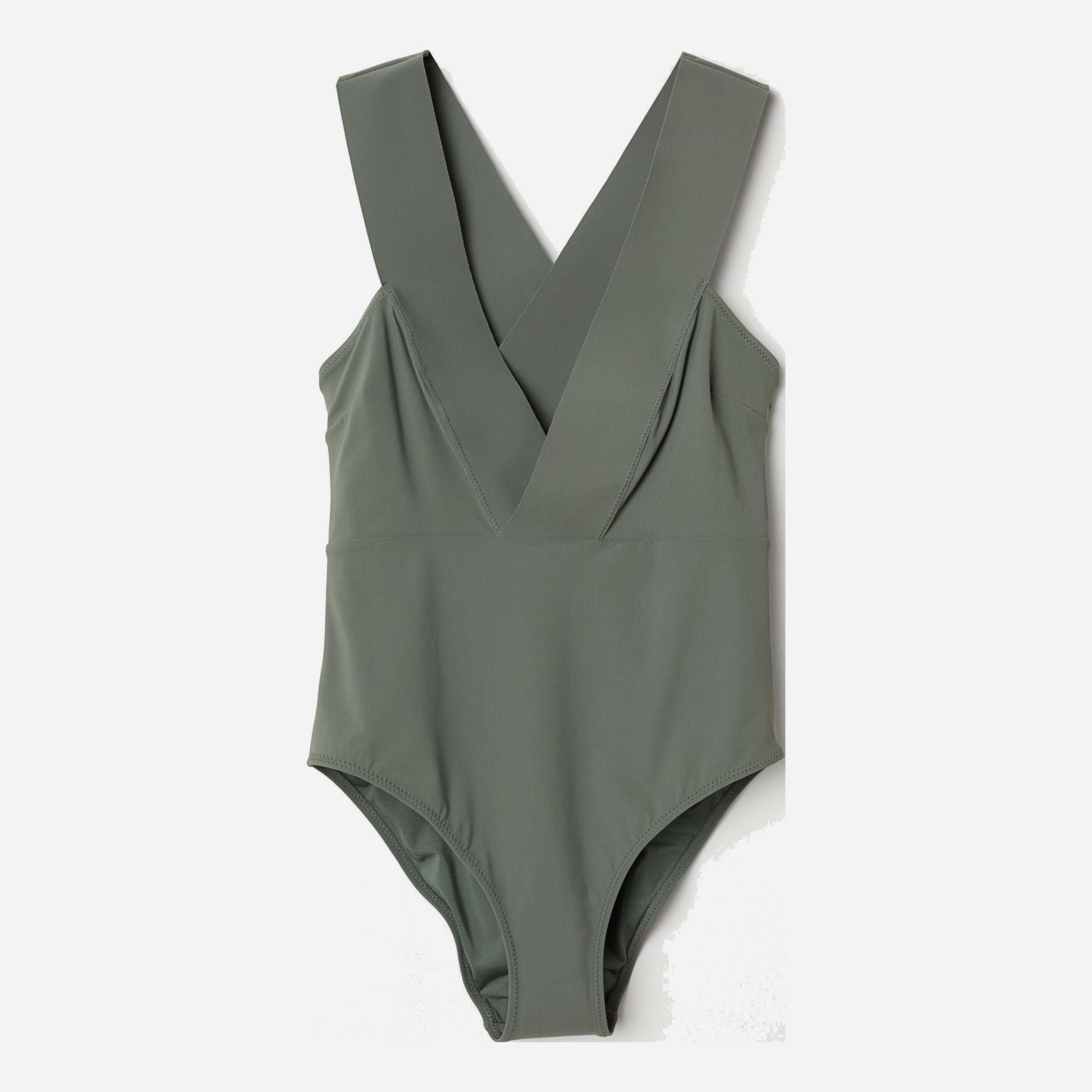 

Купальник слитный женский H&M 0590920 7  Хаки, Купальник слитный женский H&M 0590920 7 36 Хаки