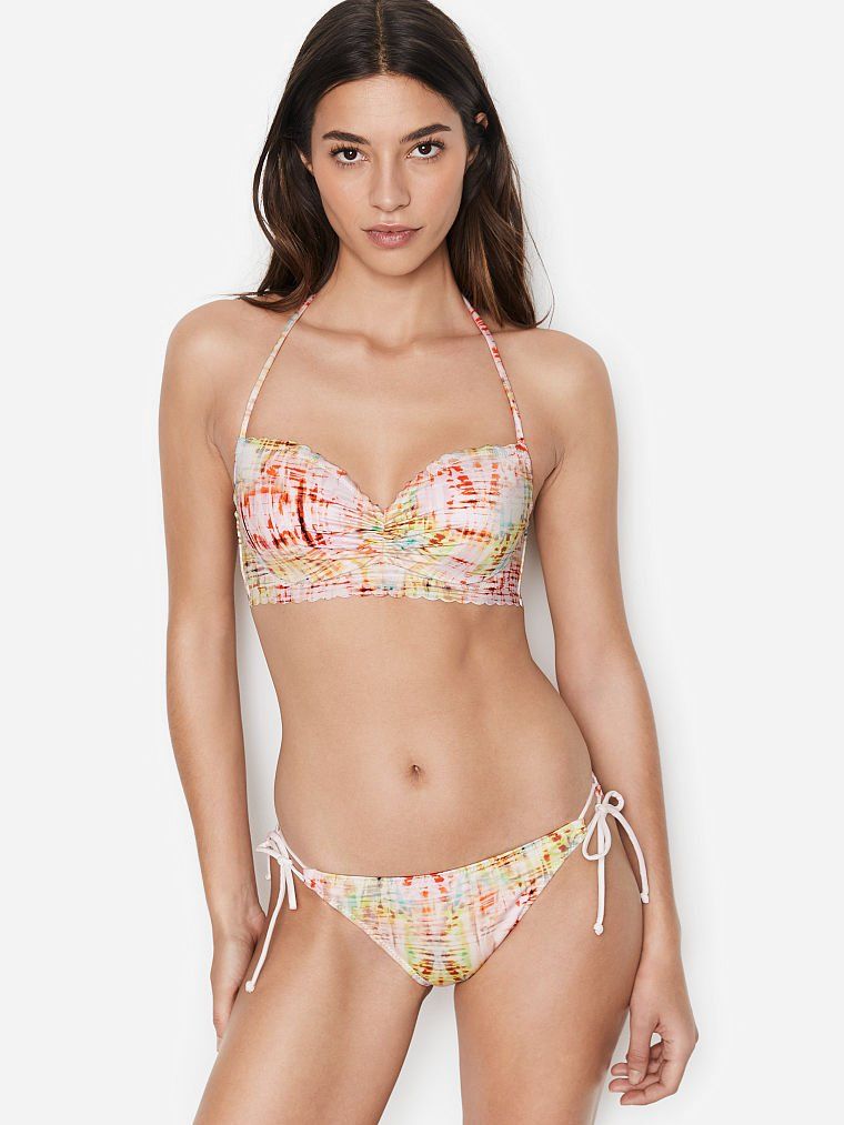 

Купальник раздельный Victoria's Secret 804745674 36B/L Белый/Желтый/Оранжевый