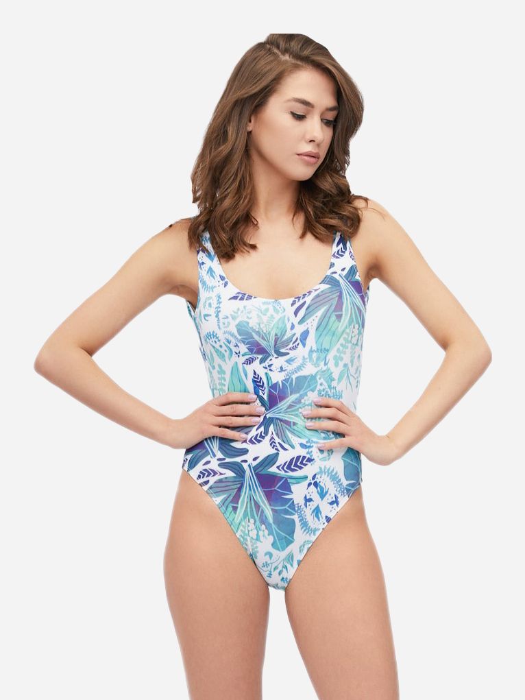 

Купальник слитный женский Carica SS-11005-2 XS Сине-зеленый