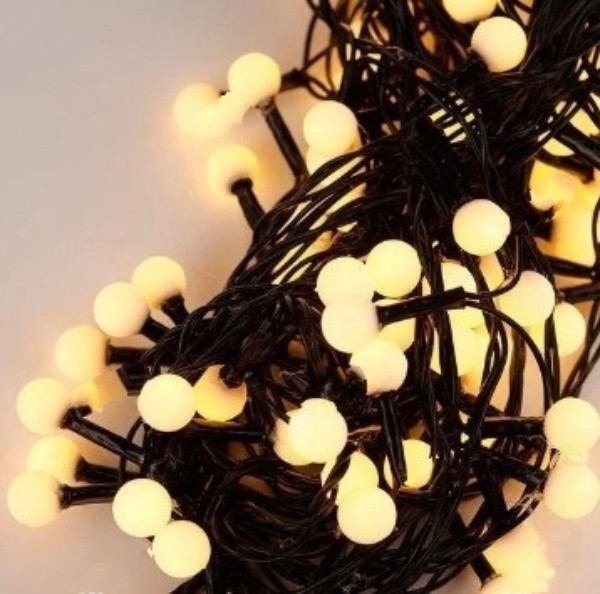 

Гирлянда светодиодная Шарик 11мм (Теплый белый ,180 LED , 10м)