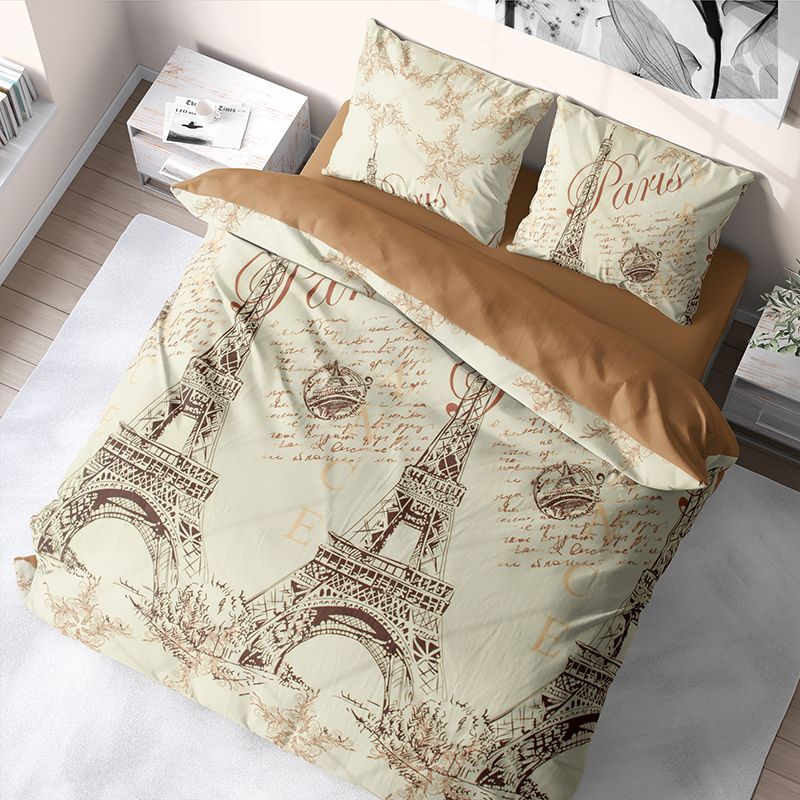 

Комплект постельного белья из бязиTime Textile Paris евро Бежевый TT174067-169428-e 70х70