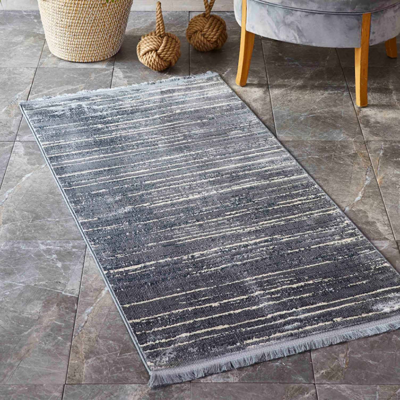 

Коврик Karaca Home Gordion Stripe 80х150 см Серый svt-2000022279581