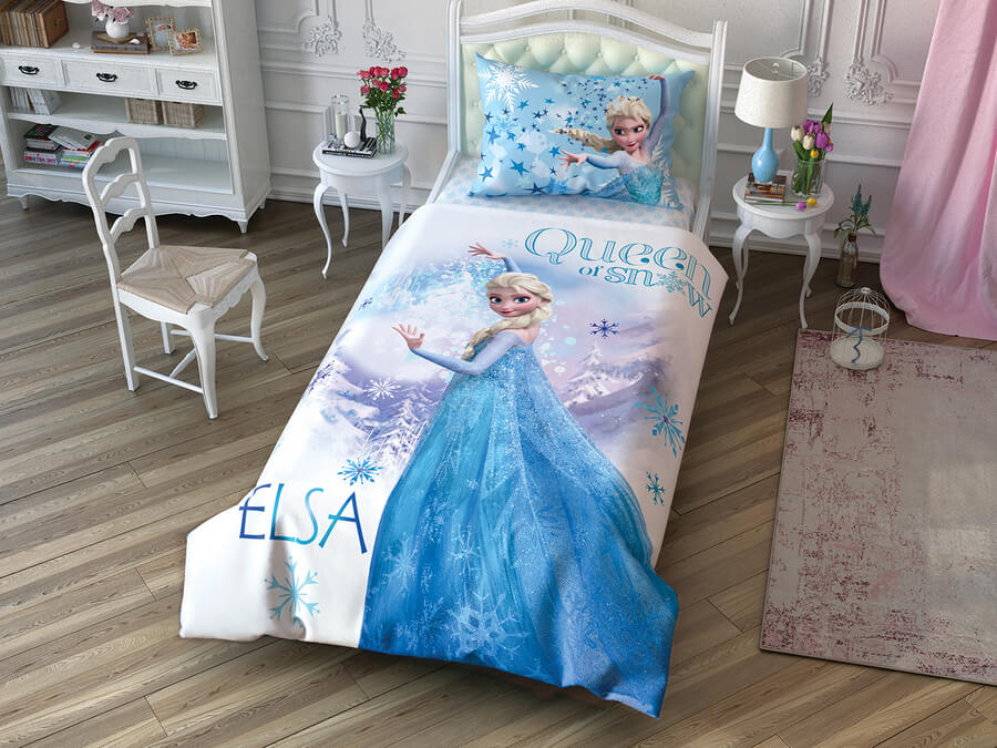 

Детский и подростковый комплект TAC Frozen Cek Ранфорс / простынь на резинке 160 x 220 см