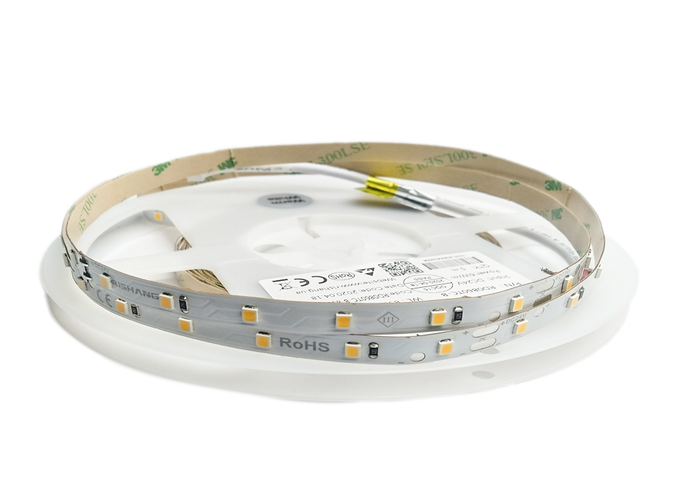 

Светодиодная лента RISHANG SMD 2835 60 LEDs/M 6W 5м 24V IP20 3000K (RD0860TC-B-WW)