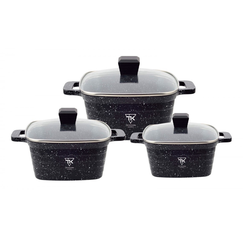 

Набор кастрюль с гранитным покрытием Top Kitchen TK00024 3 шт.