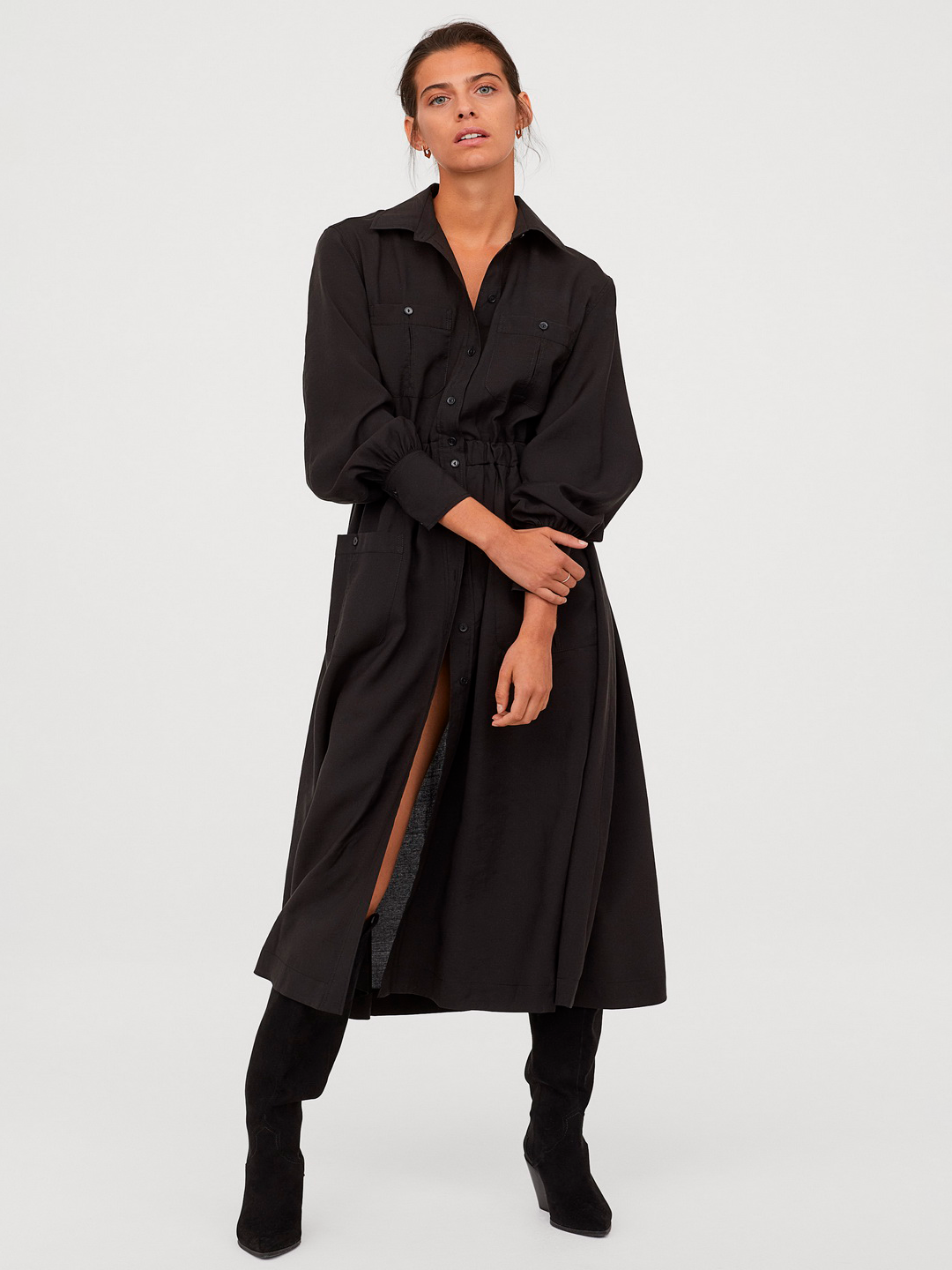 

Платье H&M 0817378-0 38 Черное (СА2000001612484)