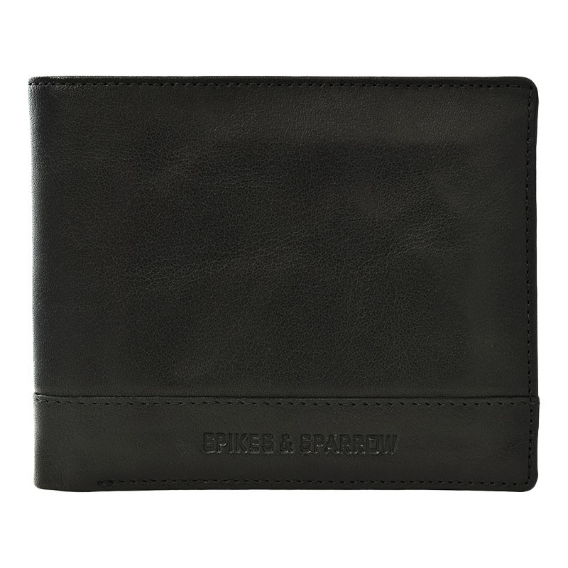 

Портмоне мужское Spikes & Sparrow BRONCO 2 в 1-м чёрное 13x10.5x3 см