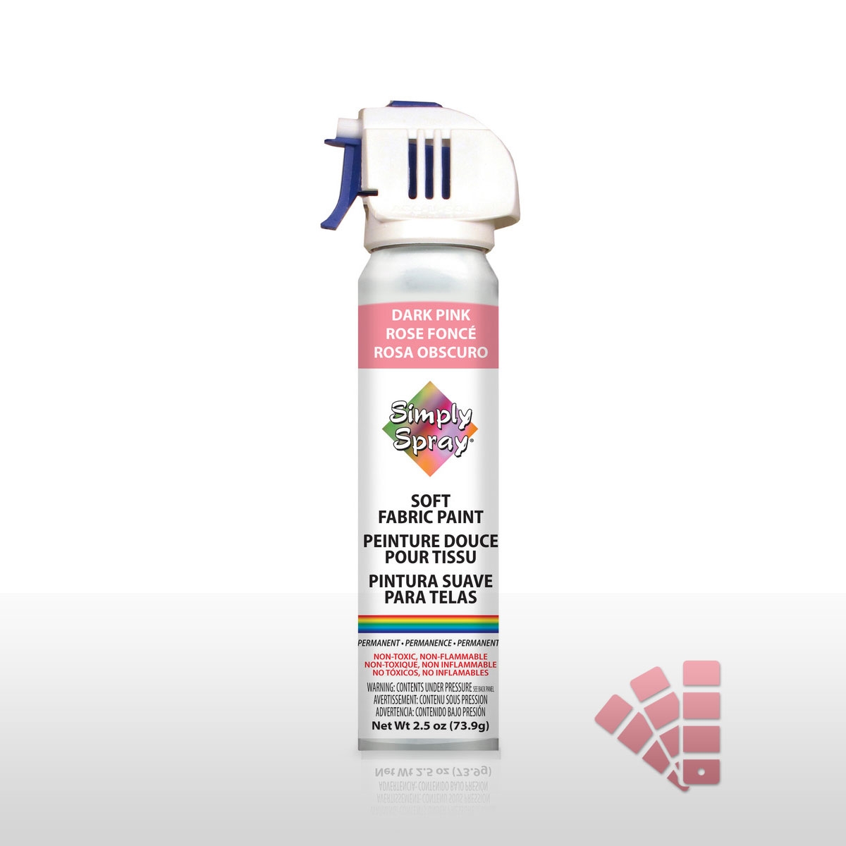 

Розовая спрей-краска для ткани Simply Spray Soft Fabric Paint, 73.9 мл