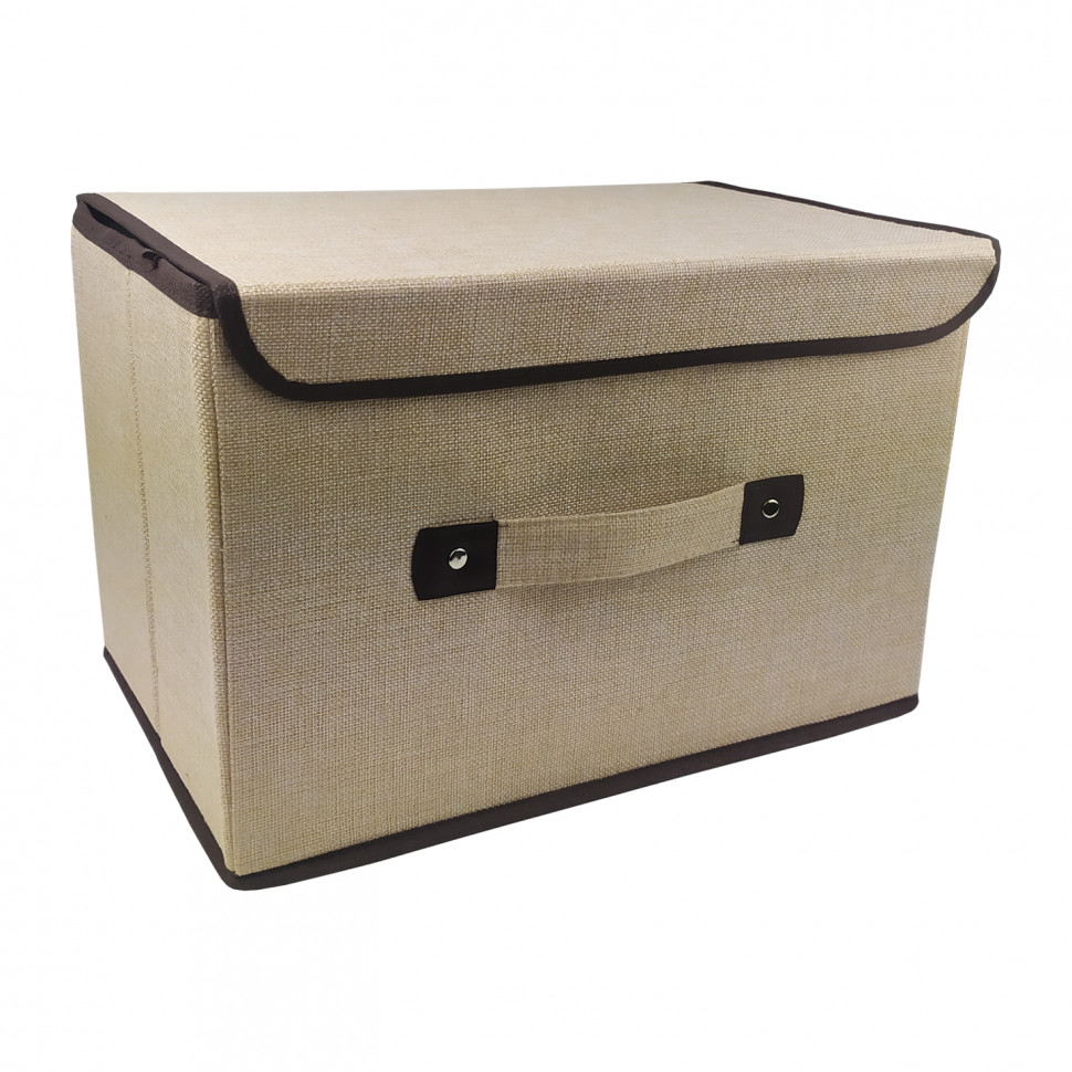 

Корзина-сундук для игрушек CLR604 с крышкой, 40*24*25 см (Бежевый)