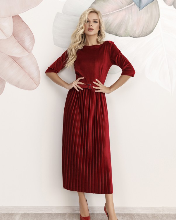 

Платье ISSA PLUS 12248  бордовое, Платье ISSA PLUS 12248 L бордовое