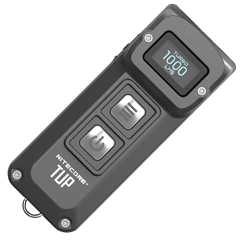 

Сверхмощный наключный фонарь с OLED дисплеем Nitecore TUP, серый