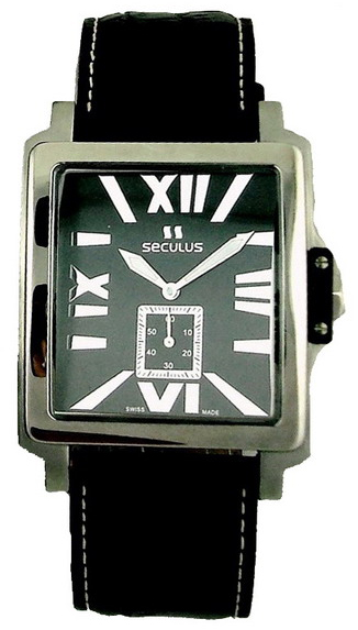 

Мужские часы Seculus 4492.1.1069 black-n, ss, black leather