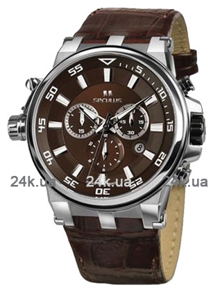 

Мужские часы Seculus 4510.5.503D brown, ss, brown leather
