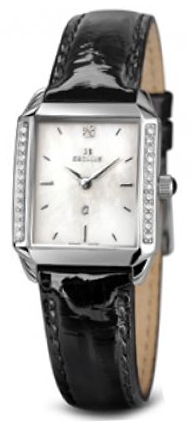 

Женские часы Seculus 1676.2.762 mop, ss swarovski stones, black leather