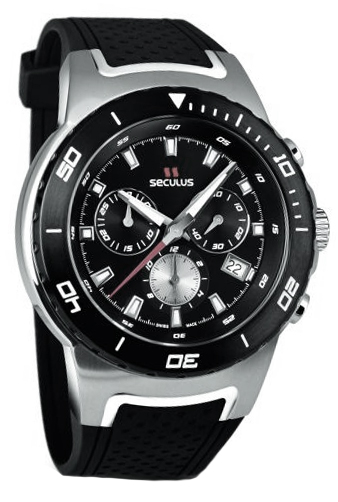

Мужские часы Seculus 4488.2.503 black, ss tr-ipb silver, silicon black
