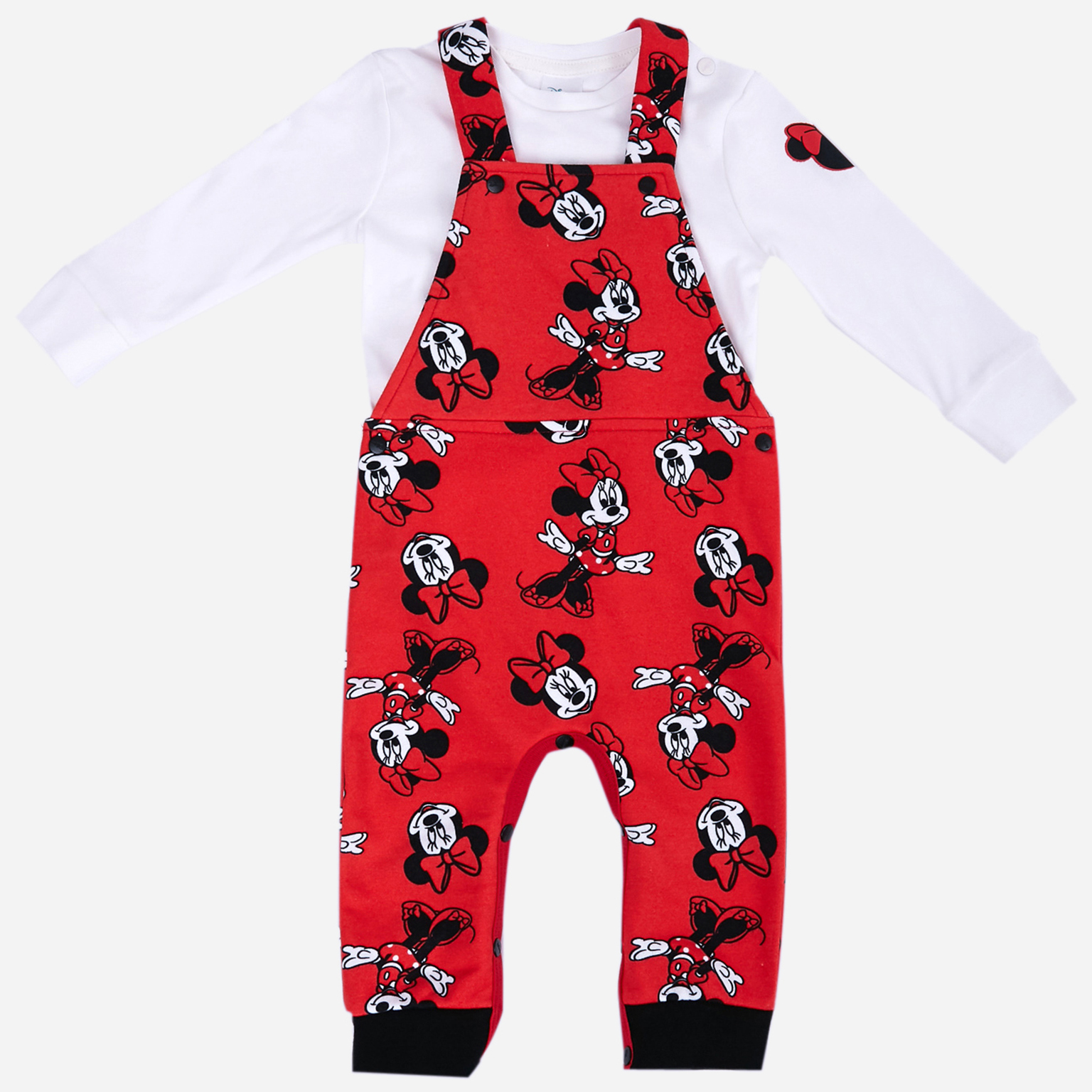 

Комплект (свитшот + полукомбинезон) Disney Минни Маус MN18381 86-92 см Бело-красный