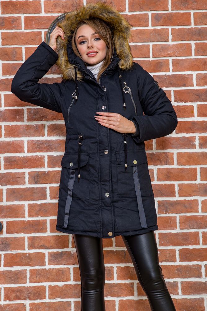 

Парка женская зимня цвет черный размер 44 FG_06189_01