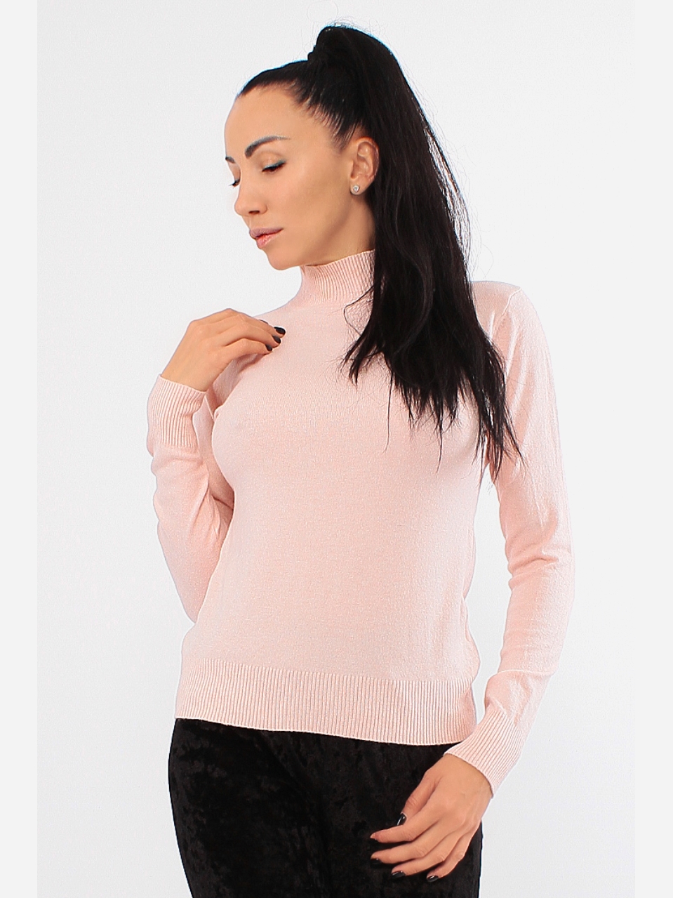 

Водолазка Ghazel 27111-01 52 Пастельно-розовая