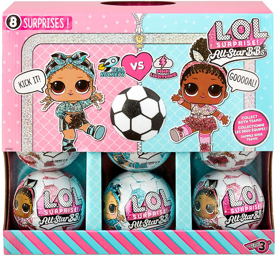 

Игровой набор с куклой L.O.L. Surprise! серии "All-Star B.B.s" S3 - Футболистки (12 шт., в диспл.)(572671-CDU)