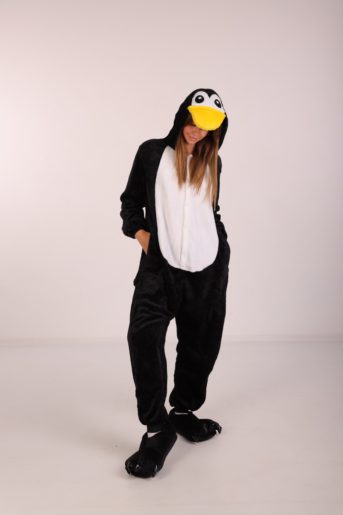 

Пижама Кигуруми Пингвин для взрослых и подростков Kigurumi Костюм Черный  145-155 см. (1066, Пижама Кигуруми Пингвин для взрослых и подростков Kigurumi Костюм Черный S 145-155 см. (1066)